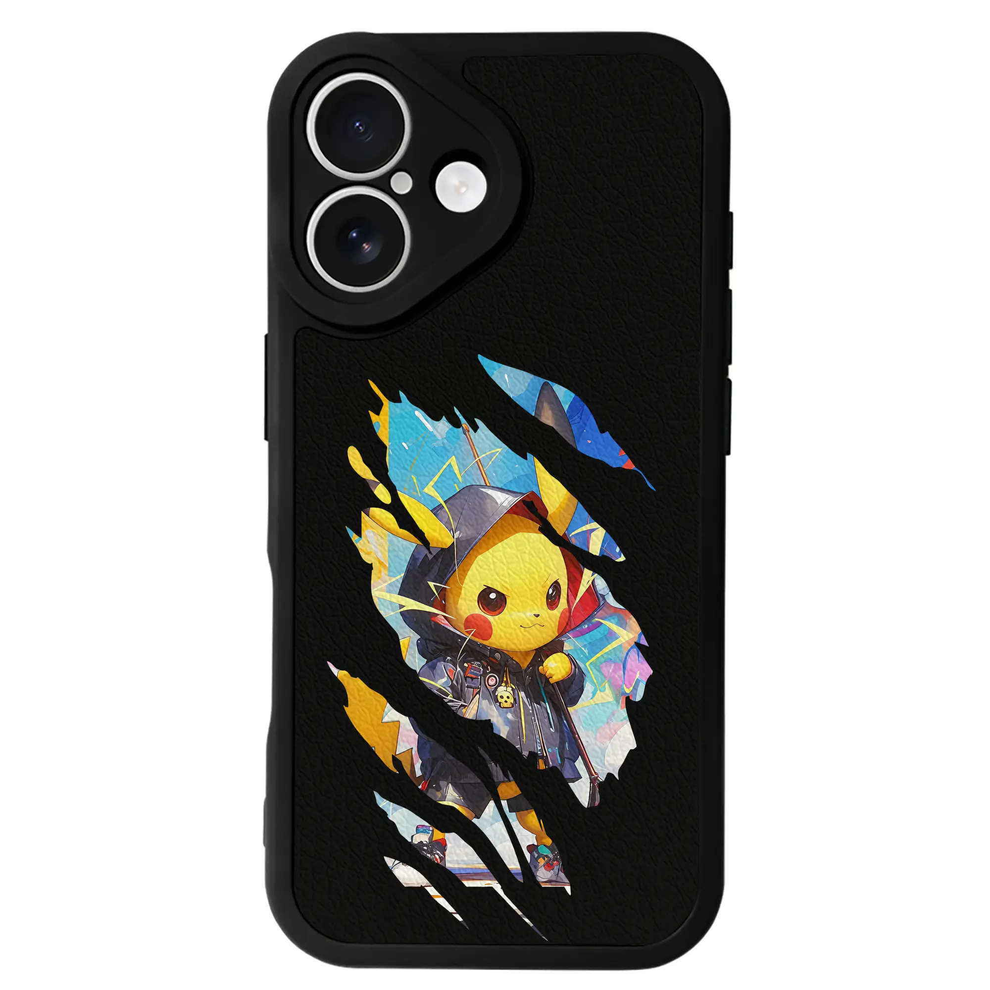 ポケモン グッズ,ピカチュウ - IPhone 16シリーズ対応 ・ シリコンスマホケース ・ レザー調 ・ 高精度フィット ・ 耐衝撃 ・ ワイヤレス充電対応 ・ 精密カット